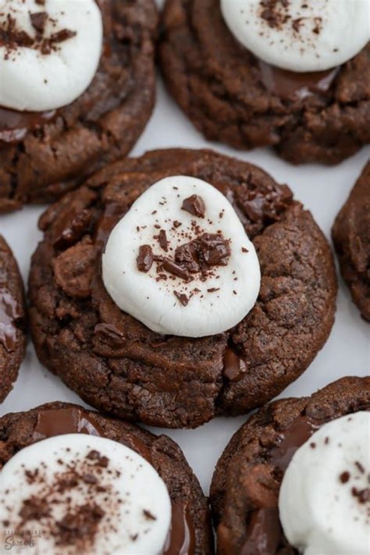 Hot Chocolate Cookies (soft and fudgy)