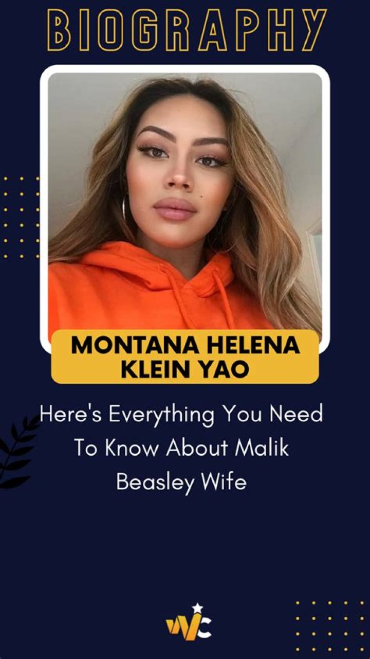 Who is Montana Helena Klein Yao? Interestings Facts About Malik Beasley’s Alienated Wife